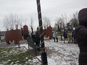 В память о погибших шахтерах.